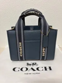 美品】 COACH カーゴトート 34 青 CP158 - メルカリ
