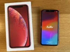《送料無料》iPhoneXR レッド 64GB SIMフリー 画面割れ