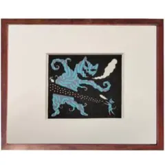 ☆大野隆司☆「猫の天使と人魚」手摺木版画 新品額！ - メルカリ
