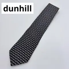 dunhill ネクタイ 飛行機柄 ブラック系