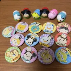 ディズニーキャラクター 缶バッジ 13個セット お菓子のおまけ6個