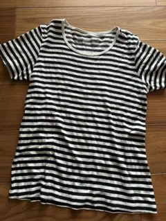 無印良品 ボーダー 半袖Tシャツ XL