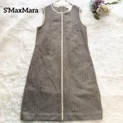 S MaxMara マックスマーラ ノースリーブ ワンピース クチートアマーノ
