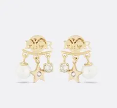 Dior ピアス 星 パール クリスタル ゴールド 箱&紙袋付き - メルカリ
