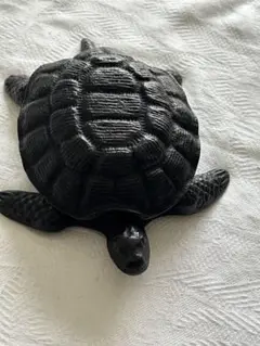 南部鉄器　亀型置物 約15cm　灰皿　箱付きのサムネイル