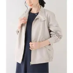 超美品 ラ トータリテ LaTotalite タフタハイネックブルゾン ３８M