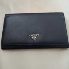 PRADA サフィアーノレザー 長財布 ブラック