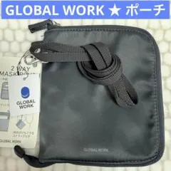 【新品】GLOBAL WORK 仕切り付き 散歩用 小物入れ 斜め掛け ポーチのサムネイル