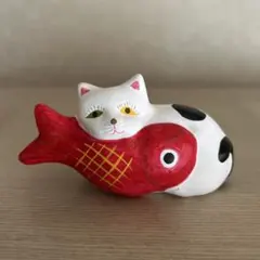 相良人形　鯛乗り猫に蛸　【ハチワレ】 相良人形 鯛乗り猫に蛸 【ハチワレ】 - メルカリ