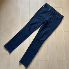 スキニーデニム　ブラック