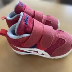 ASICS キッズシューズ 14.5cm レッド