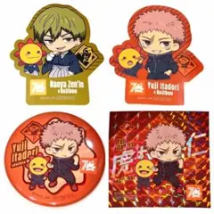 呪術廻戦 コジマ限定 禅院直哉 虎杖悠仁 缶バッジ＆ステッカーセット 新品 禪院