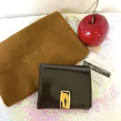 希少　GUCCI グッチ パテントレザー 二つ折り 財布のサムネイル