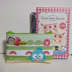 シークレット ミニフラットポーチ　ハンギョドン　ケーキ　スイーツ サンリオ