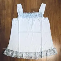 【未使用 タグ付き】ピンクハウス☆レース使いカットソーキャミソール ミズイロのサムネイル