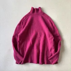 【美品】ミラオーウェン　羊毛カシミヤ　バックスリットハイネックニット