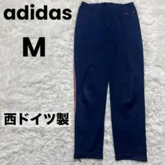 希少　西ドイツ製adidas アディダス ジャージ　70s 刺繍ロゴ　ネイビー