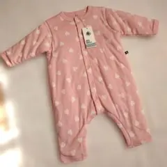プチバトー　コンビネゾン　中綿入り　ロンパース　カバーオール　12ヶ月74cm