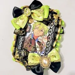 林檎×黒×黄緑　痛デコケース　痛硬質ケース　硬質デコケース　B8 /60-2