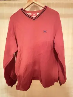 Helly Hansen 赤 Vネック トレーナー