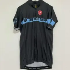 カステリ サイクルジャージ スタンドカラー 半袖 黒 S サイクリングのサムネイル