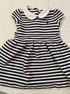 Ralph Lauren ストライプ 定番ワンピース 半袖　90サイズ
