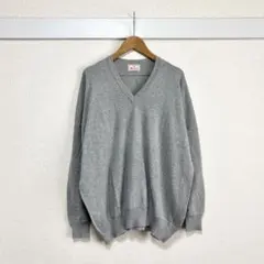 マオメイド カシミヤ混 Vネックニット グレー カシミヤ混 インナー 薄手のサムネイル