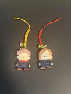 呪術廻戦 ふぁんしー根付マスコット ストラップ 虎杖悠仁 釘崎野薔薇 ガチャ