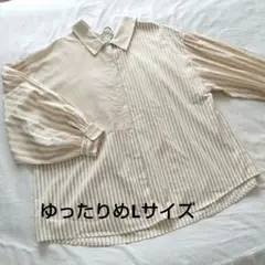 お値下げ！ストライプデザイン長袖シャツ
