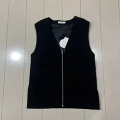 センスオブプレイス　アーバンリサーチ Vネックジップベスト　フリーサイズ