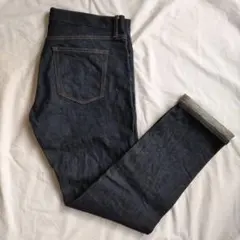 W36 美品 ユニクロ ストレッチセルビッジスリムフィットジーンズ セルビッジ
