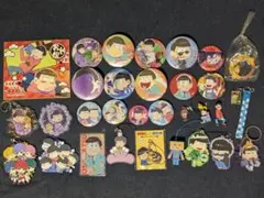 おそ松さんグッズ まとめ 缶バッジ ラバーチャーム ミニ色紙 キーホルダー他