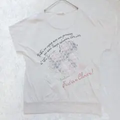 オリーブデオリーブ 半袖 Tシャツ 薄桃 レース 刺繍 編み ワッペン ハートのサムネイル