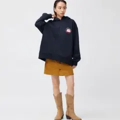 【完売品】GU　星のカービィー　限定コラボ　スウェットパーカー　ダークネイビー