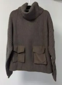 スコットクラブ SCOTCLUB　 タートルネック　ニット　ブラウン