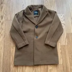 ZARA キッズ　チェスター　コート　ブラウン　茶色　130