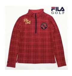 値下げ FILA GOLF 裏起毛ハーフジップ 長袖スウェット