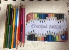 MINI COLORED PENCIL18色セット ツイン色鉛筆10本まとめ売り