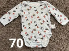 ユニクロ　ミッフィー　長袖ベビー肌着