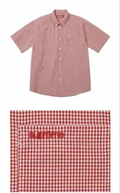 Supreme Gingham S/S Shirt Red XL - メルカリ