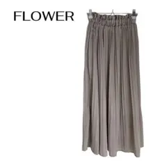 FLOWER フラワー　ロングプリーツスカート　ウエストゴムのサムネイル