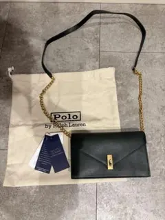 ラルフローレン レザーチェーン ショルダーバッグ