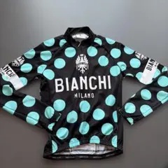 Bianchi サイクルジャージ 水玉柄 Sサイズ　ビアンキ　ドットのサムネイル