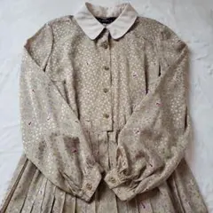 美品昭和レトロ古着ワンピース 小花柄