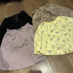 女の子　まとめ売り　ショートパンツ　スカート130