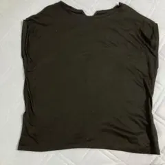 ブラック ノースリーブ カットソー
