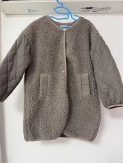 キッズ キルティングジャケット グレー