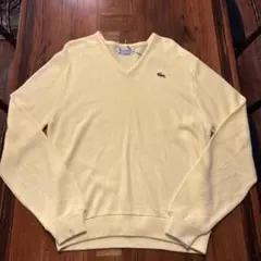 90s アイゾッド ラコステ ヴィンテージ Uネック ニット セーター USA 