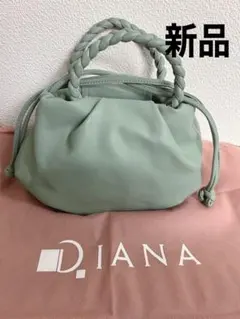 DIANA ハンドバッグ ギャザー 編み込みハンドル　ダイアナのサムネイル