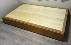 無印用品セミダブル収納ベッド　オーク材
